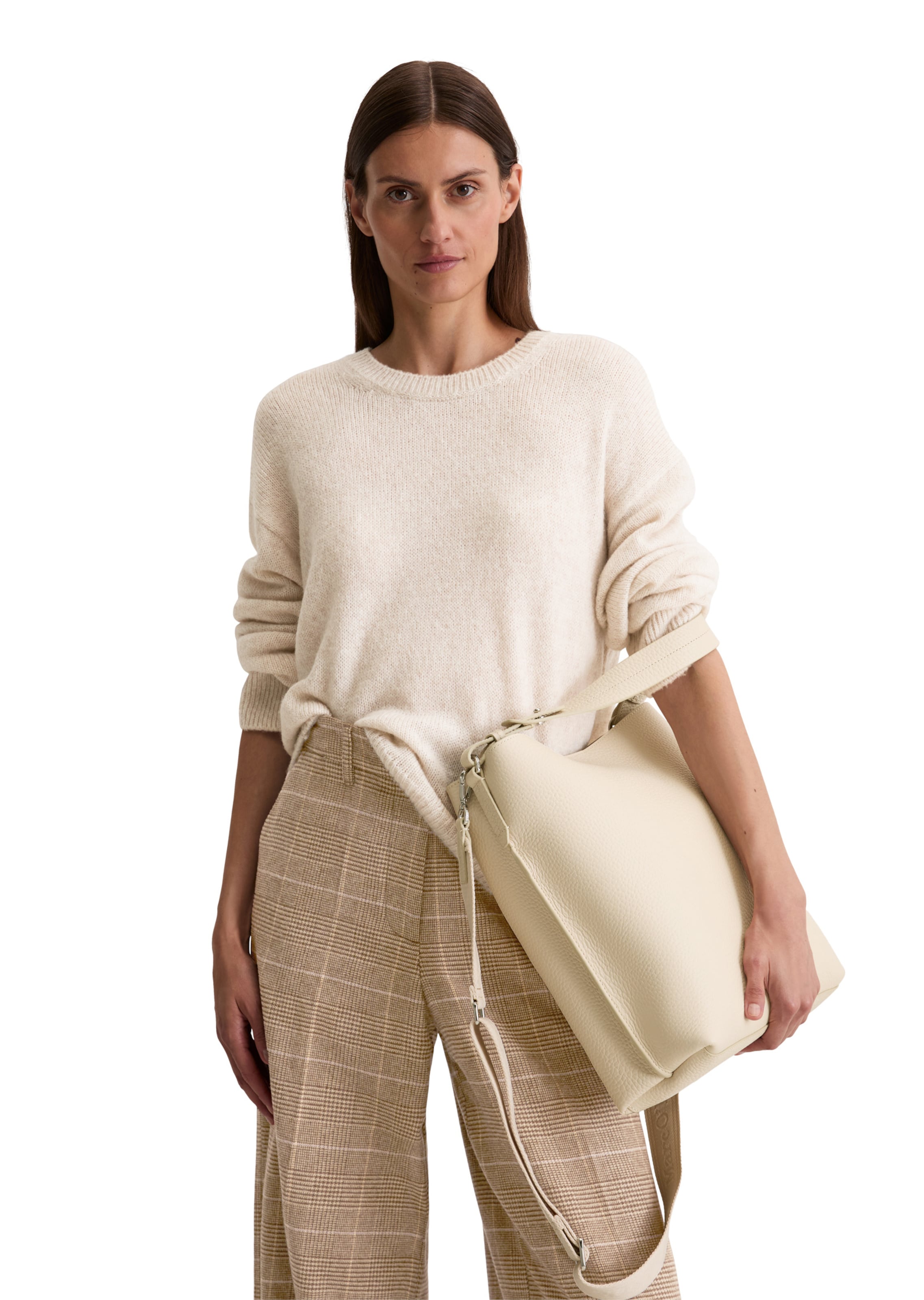 Marc O'Polo Shoulder bag in Beige: front