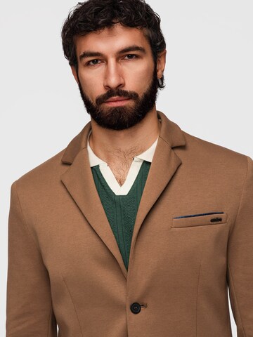 Ombre Slim fit Business-colbert in Bruin
