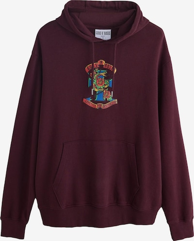 Next Collegepaita 'Guns N Roses' värissä taivaansininen / vaaleanvihreä / punainen / burgundin punainen, Tuotenäkymä