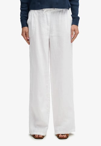 Superdry & Co Baggy Broek in Wit: voorkant