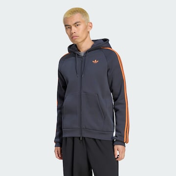 ADIDAS ORIGINALS - Casaco em moletão 'Adicolor' em cinzento: frente