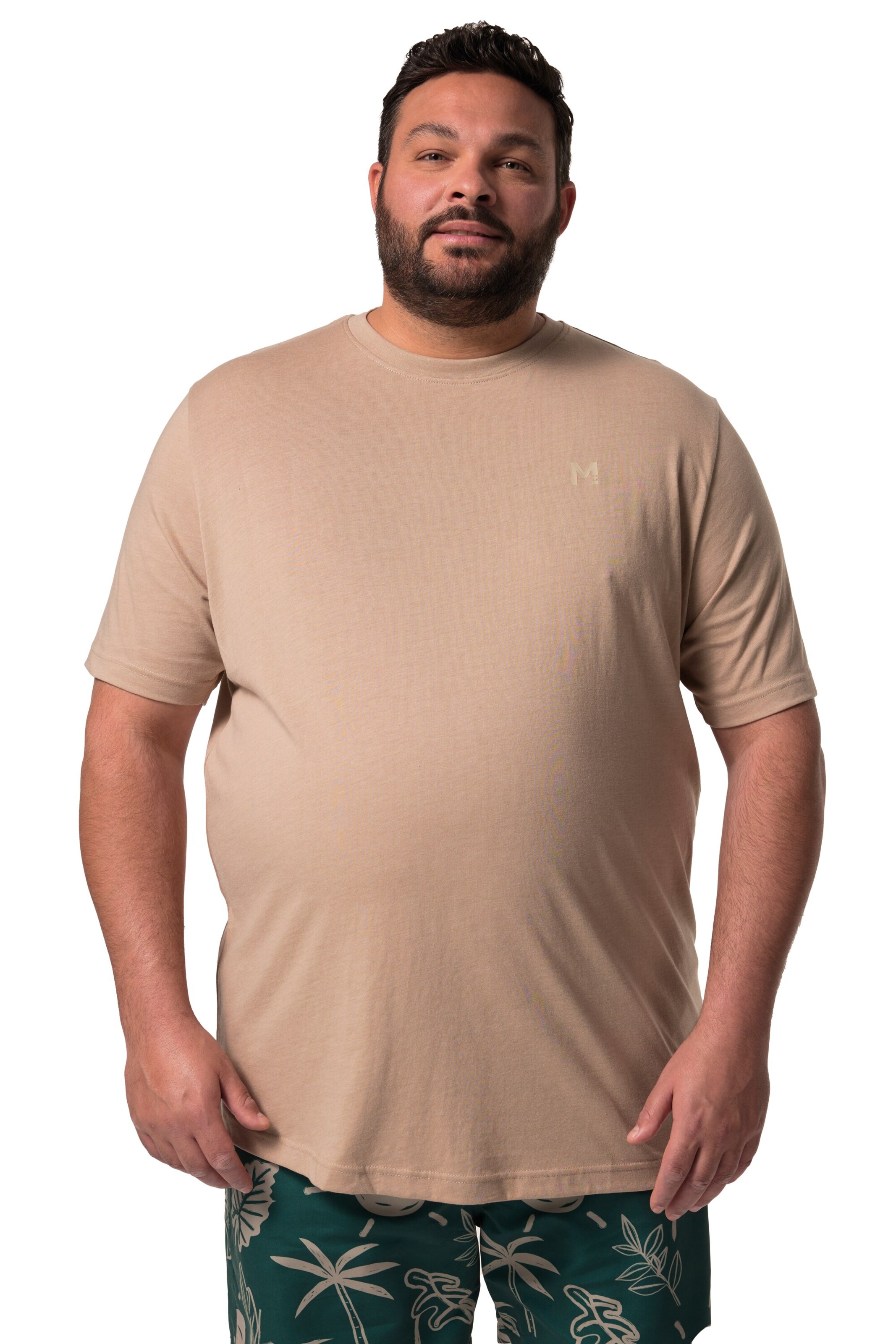 Men Plus T-Shirt in Beige: Vorderseite