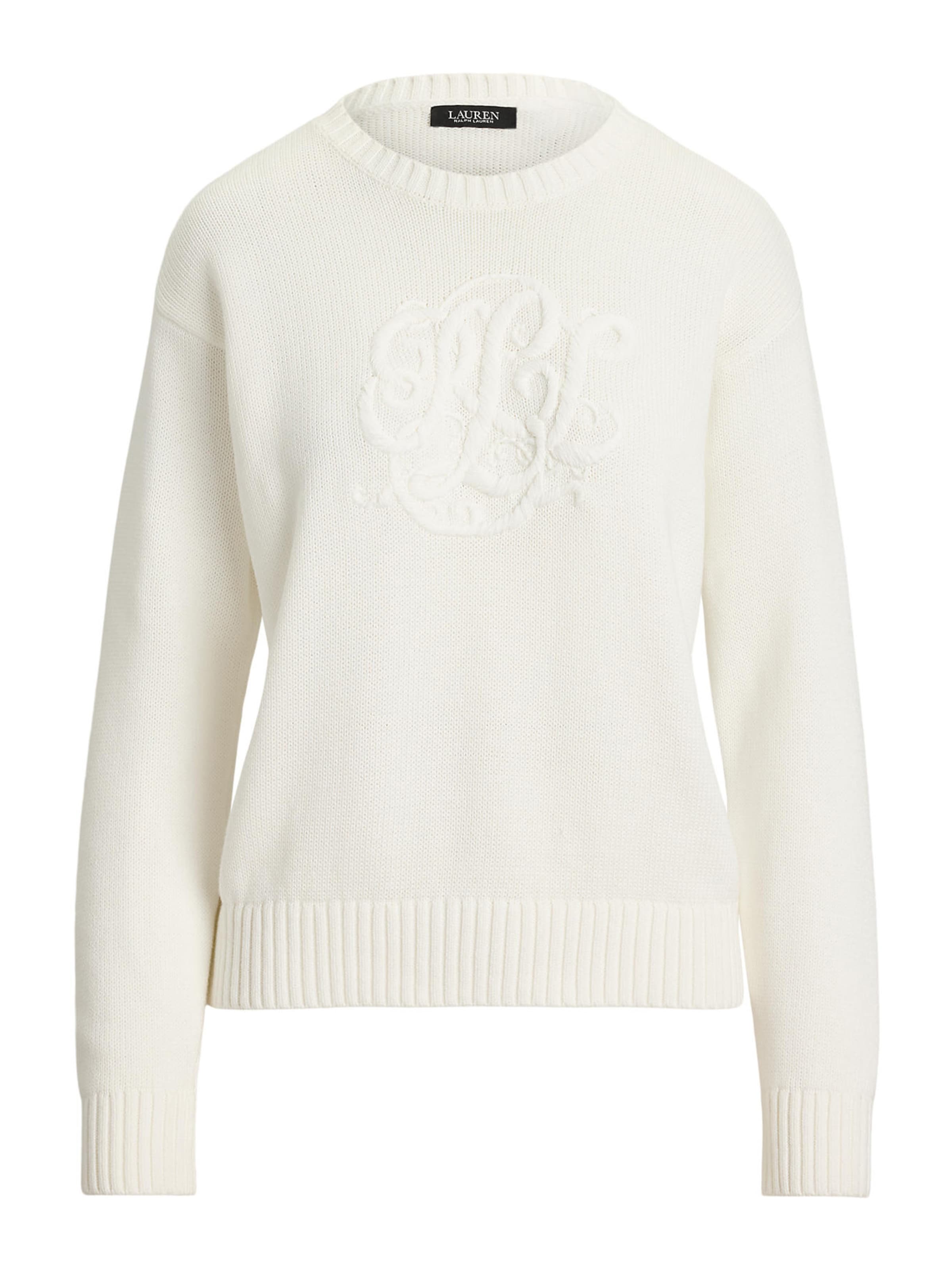 Lauren Ralph Lauren Pullover in Weiß: Vorderseite