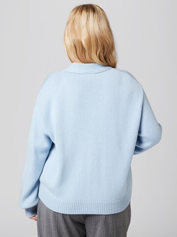 A LOT LESS Knit Cardigan 'Abby' in Blue