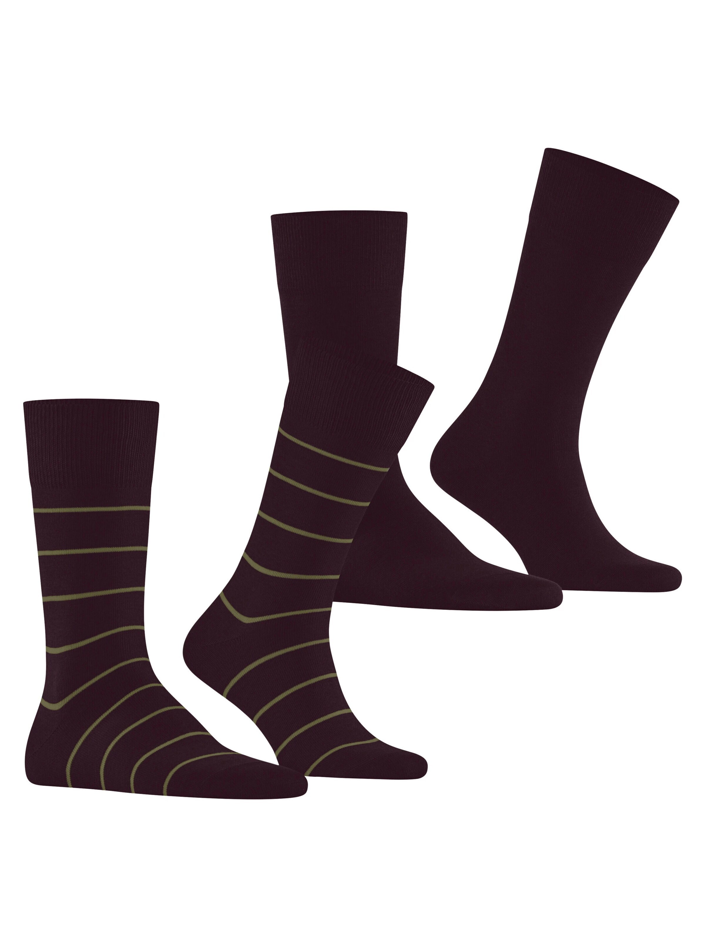 ESPRIT Socken 'Modern Stripe 2-Pack'‌‌‌‌‌‌ in Rot