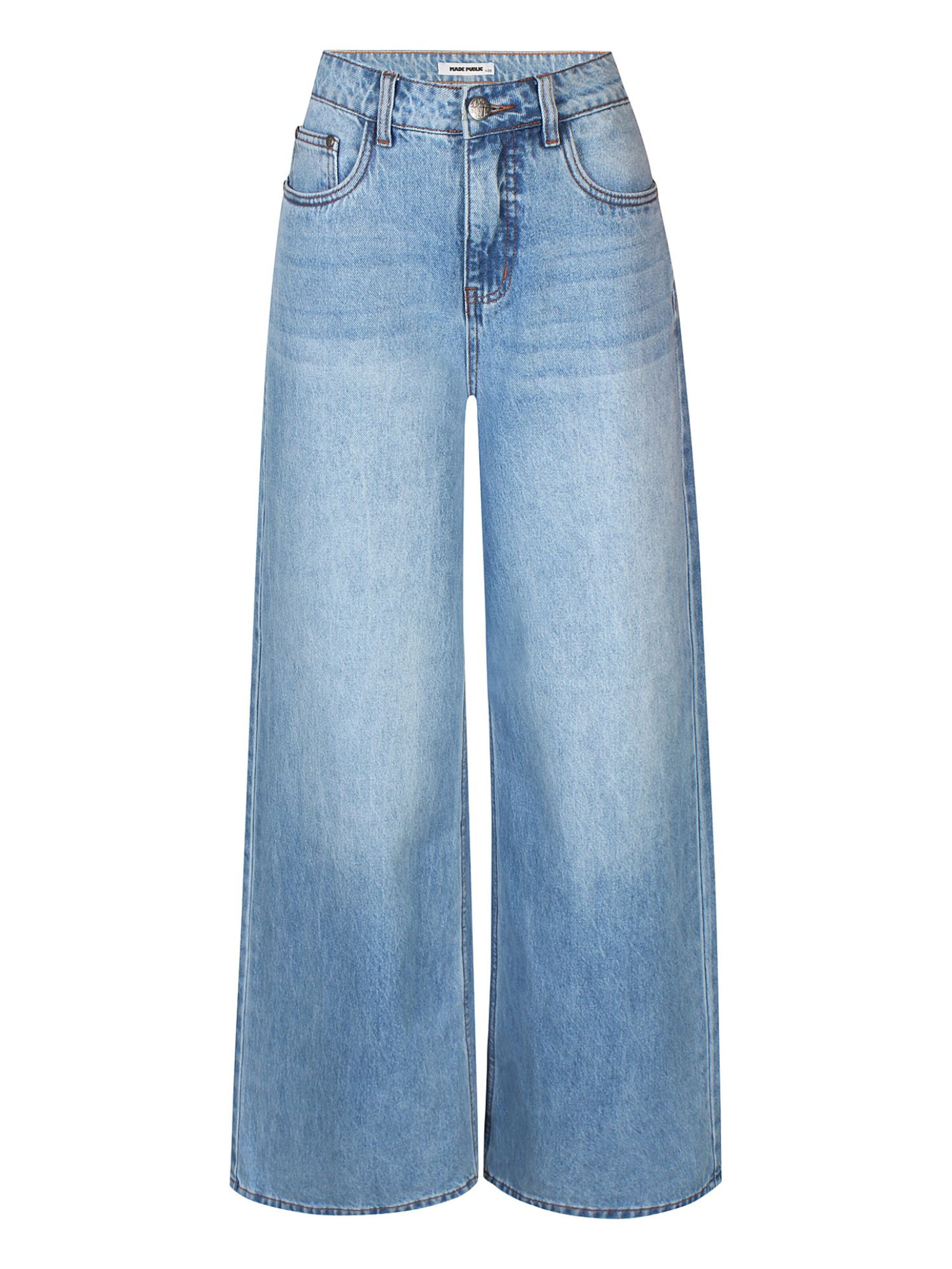 Wide Leg Jean 'Nova 003' Made Public en bleu : devant