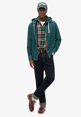 Superdry Sweat jacket 'Essential' in Green
