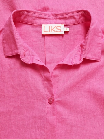 LIKS. Munich - Blusa 'Bluse Leinen' en rosa