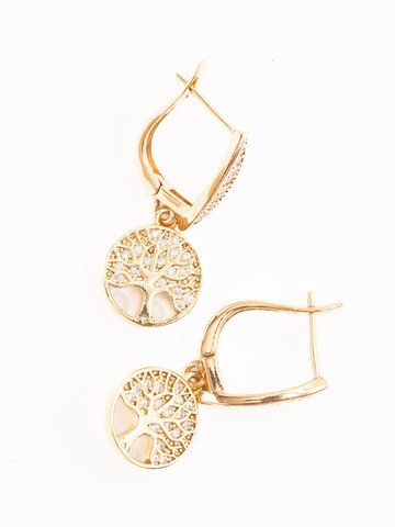 Secret Stones Earrings 'Life Power' in Gold