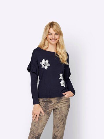 Pullover di Linea Tesini by heine in blu: frontale