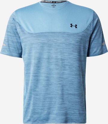 T-Shirt fonctionnel UNDER ARMOUR en bleu : devant