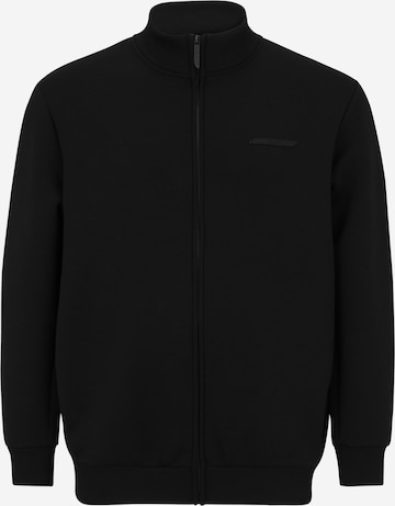 juoda Jack & Jones Plus Megztinis be užsegimo 'JCOFUSION': priekis