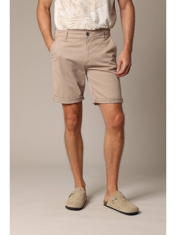 Deeluxe Slimfit Broek 'VARTY' in Bruin