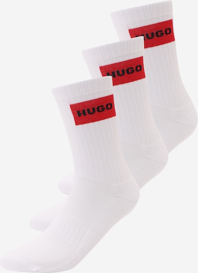 HUGO Skarpety w kolorze rubinowoczerwony / czarny / białym, Podgląd produktu