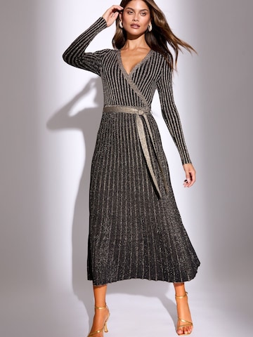 Lipsy Stickad klänning i svart