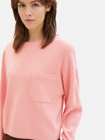 TOM TAILOR DENIM Sweater in Pink