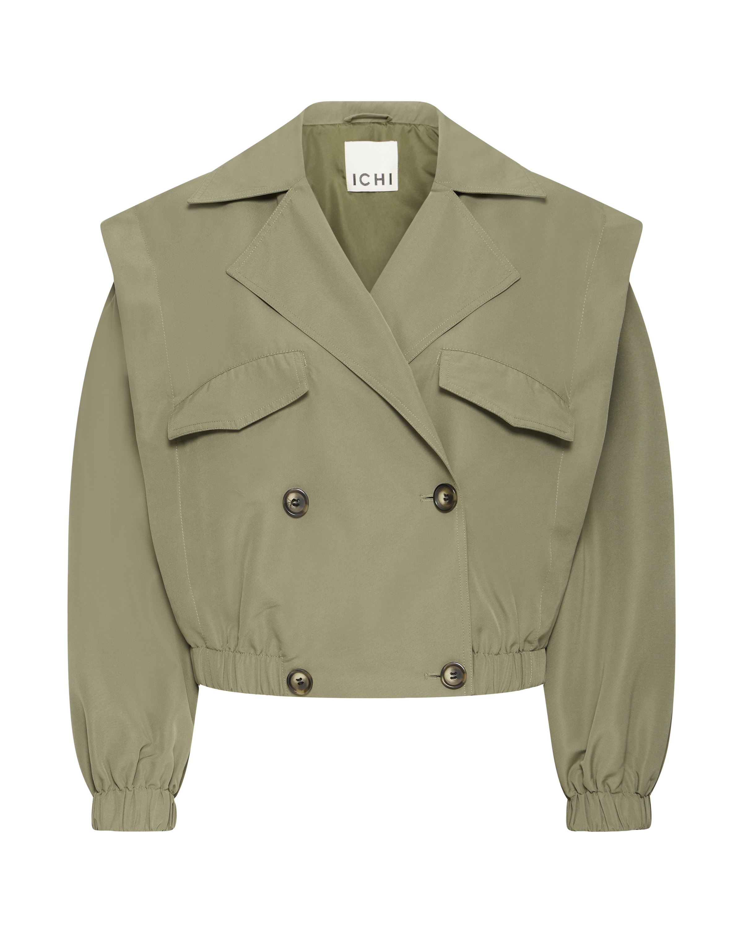 ICHI Between-Season Jacket 'GEZAVO' in Green: front