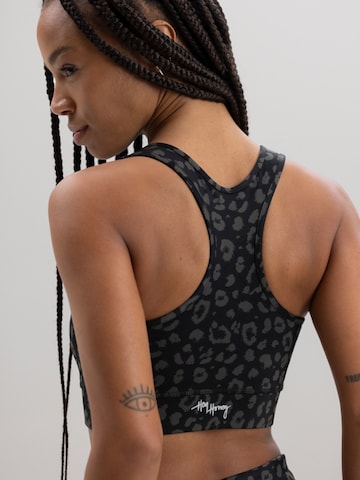 Hey Honey - Bustier Sujetador deportivo 'Racerback' en negro