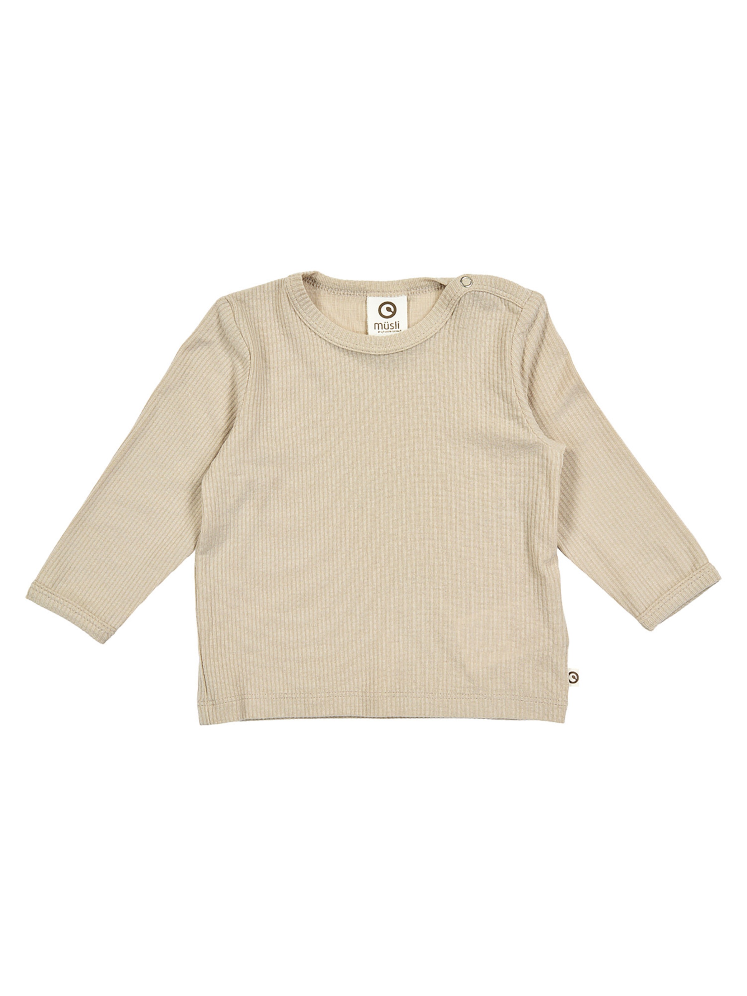 Pull-over Müsli by GREEN COTTON en beige : devant