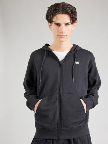 new balance Sweatvest 'Essentials' in Zwart: voorkant