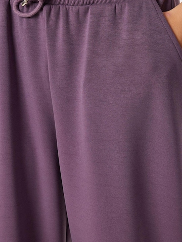 Happiness İstanbul Wide leg Sports trousers in Purple
