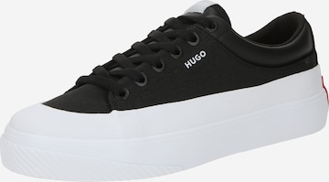 HUGO Red Sneakers laag 'Dyer' in Zwart: voorkant