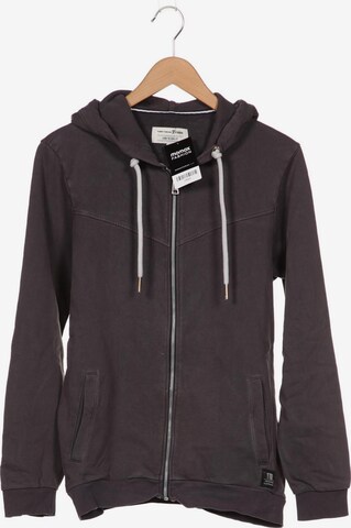 TOM TAILOR Sweatshirt & Zip-Up Hoodie in M in Grey: front