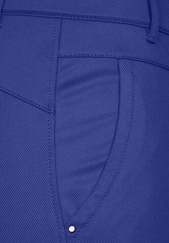 STREET ONE Boot cut Trousers with creases in Blue