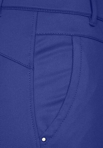 STREET ONE Bootcut Bügelfaltenhose in Blau