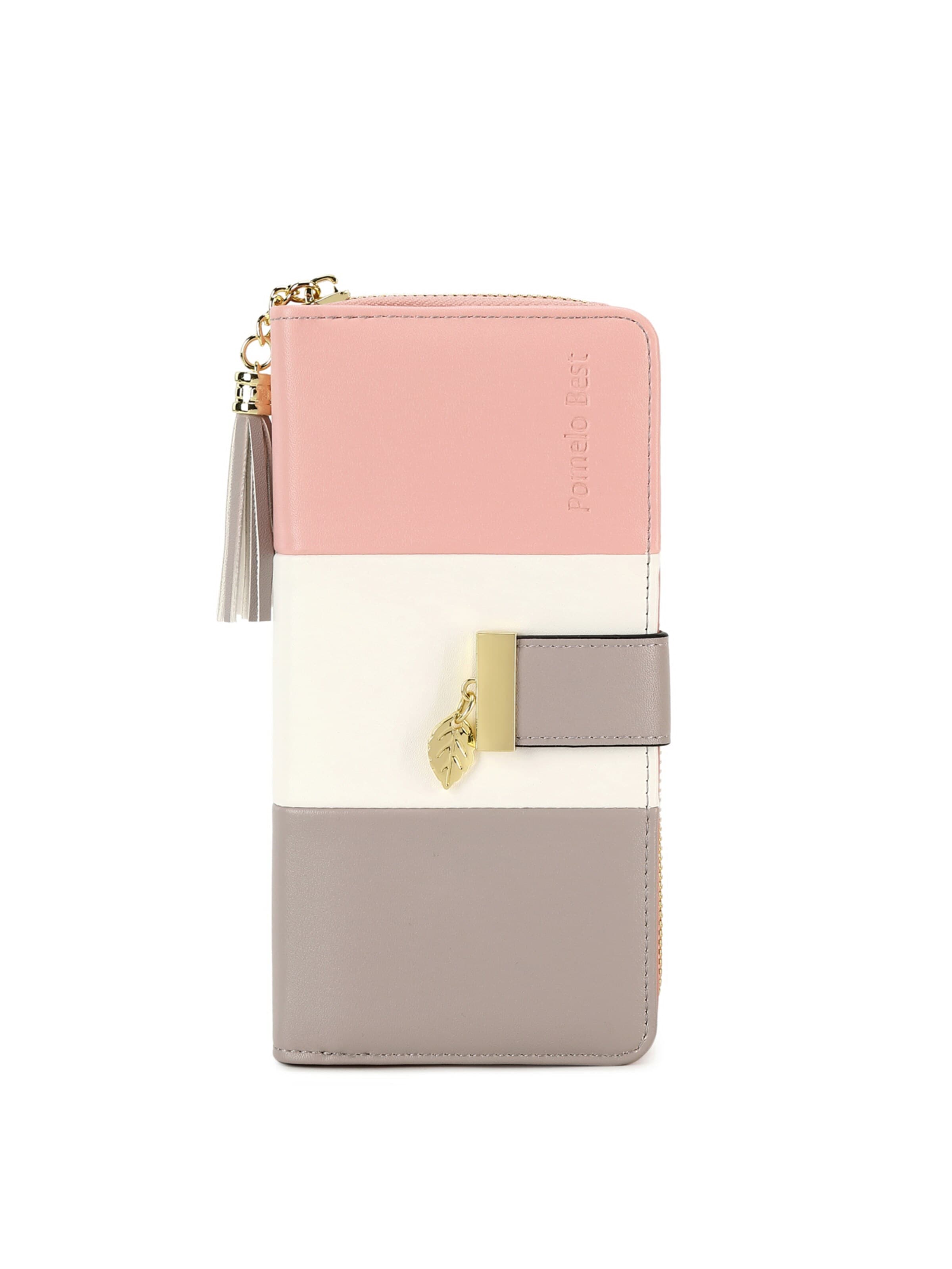 Pomelo Best Wallet 'Pomelo Best Portemonnaie Damen Klassisch Minimalistisch' in Pink: front