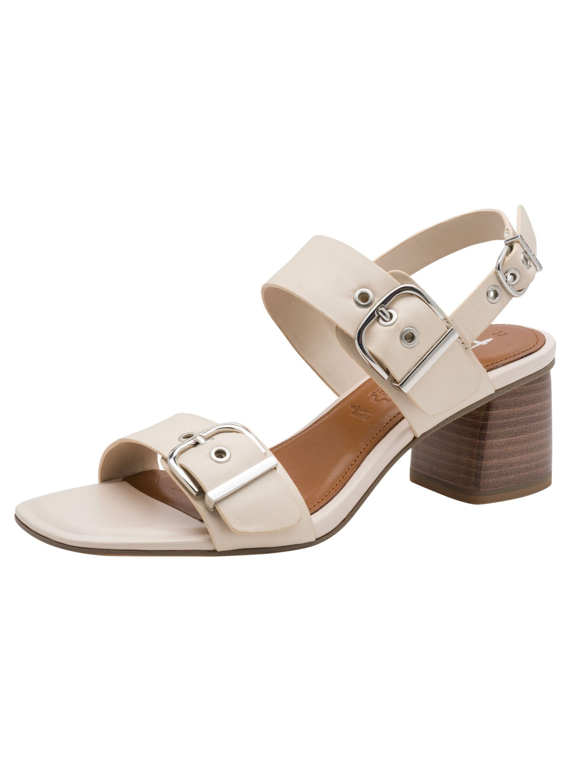 Sandales Tamaris en beige : devant