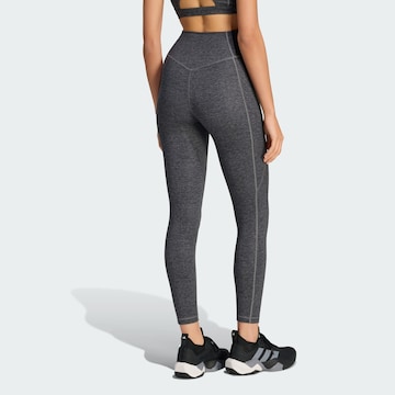 ADIDAS PERFORMANCE - Skinny Pantalón deportivo 'Optime Essentials' en gris