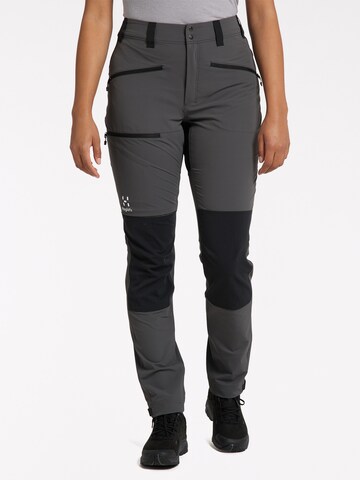 Haglöfs Regular Outdoor Pants 'Mid Standard' in Grey: front