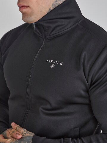 SikSilk Sweatjacke in Schwarz
