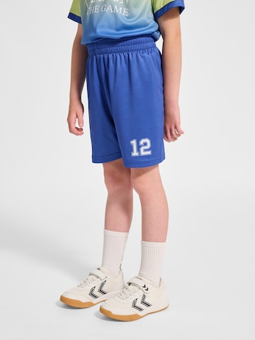 Regular Pantalon de sport Hummel en bleu : devant