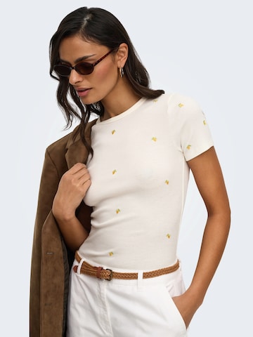 JDY Shirt 'JDYLUCKY' in White: front