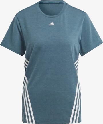 ADIDAS SPORTSWEAR Performance Shirt 'Train Icons' in Blue: front