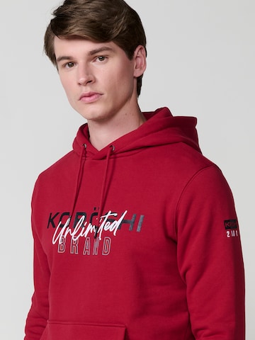 KOROSHI - Sweatshirt em vermelho