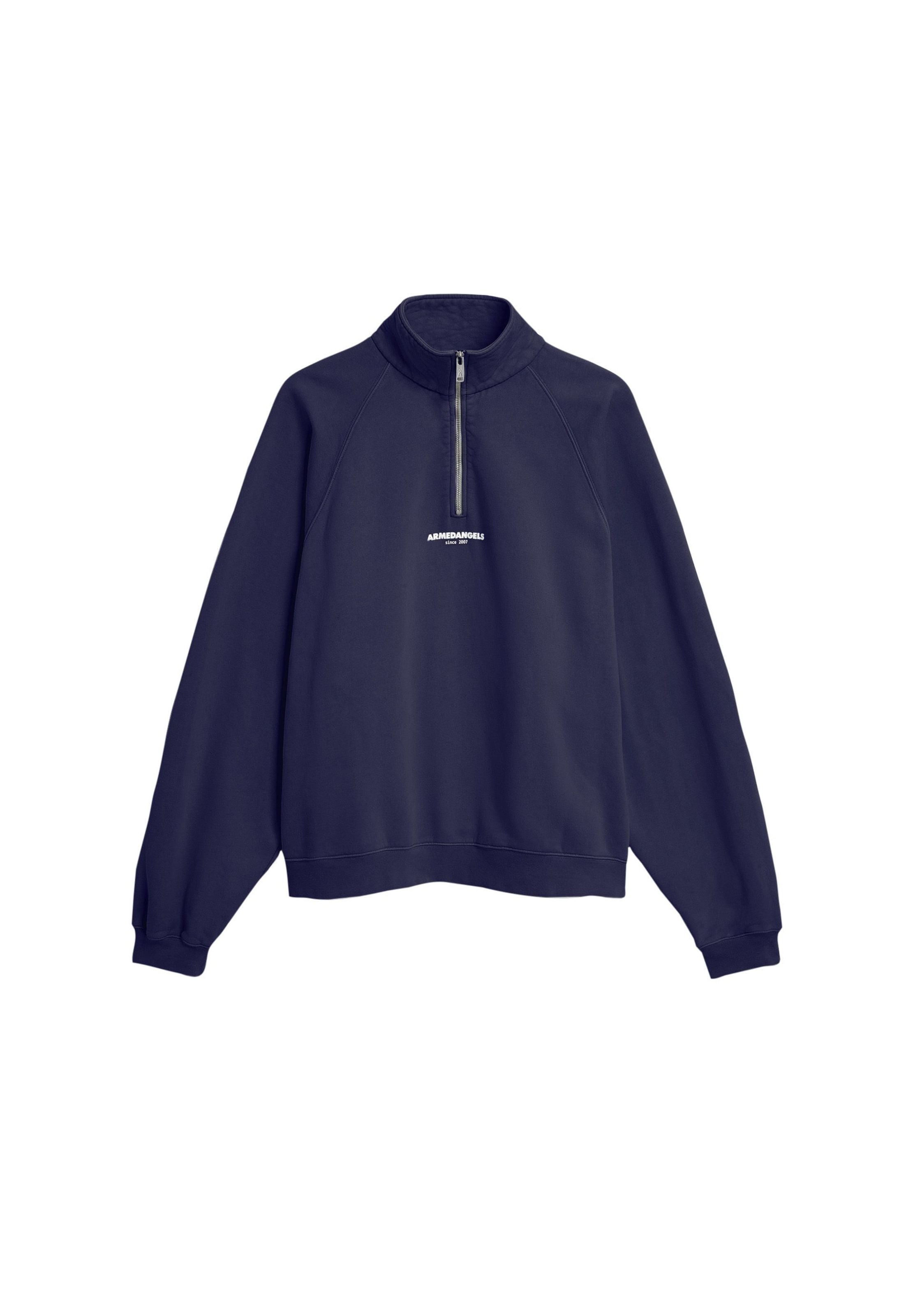 ARMEDANGELS Sweatshirt GMT DYE TROYER in Blau: Vorderseite