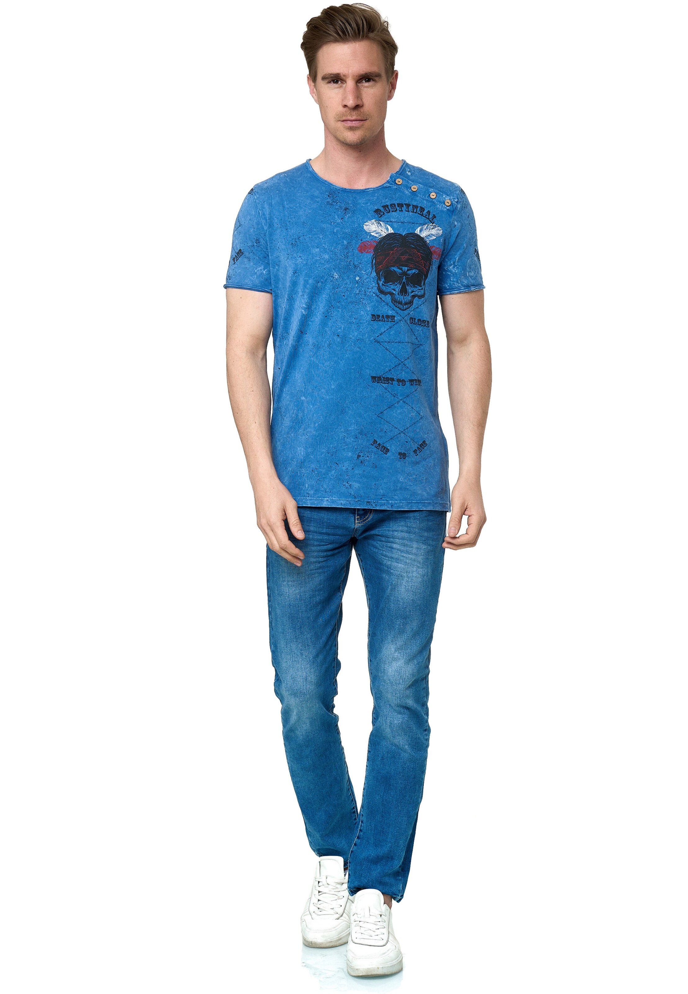 Rusty Neal Shirt in Blauw
