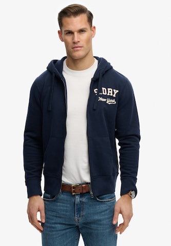 Superdry & Co Sweatjacke in Blau: Vorderseite