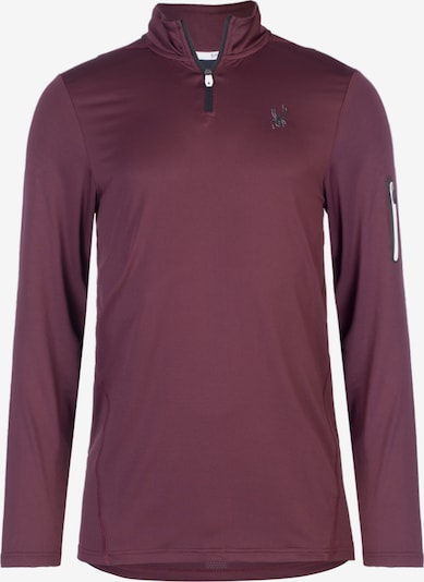 Spyder Sport sweatshirt i burgunder / svart, Produktvy