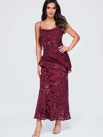 Ombre Abendkleid in Rot