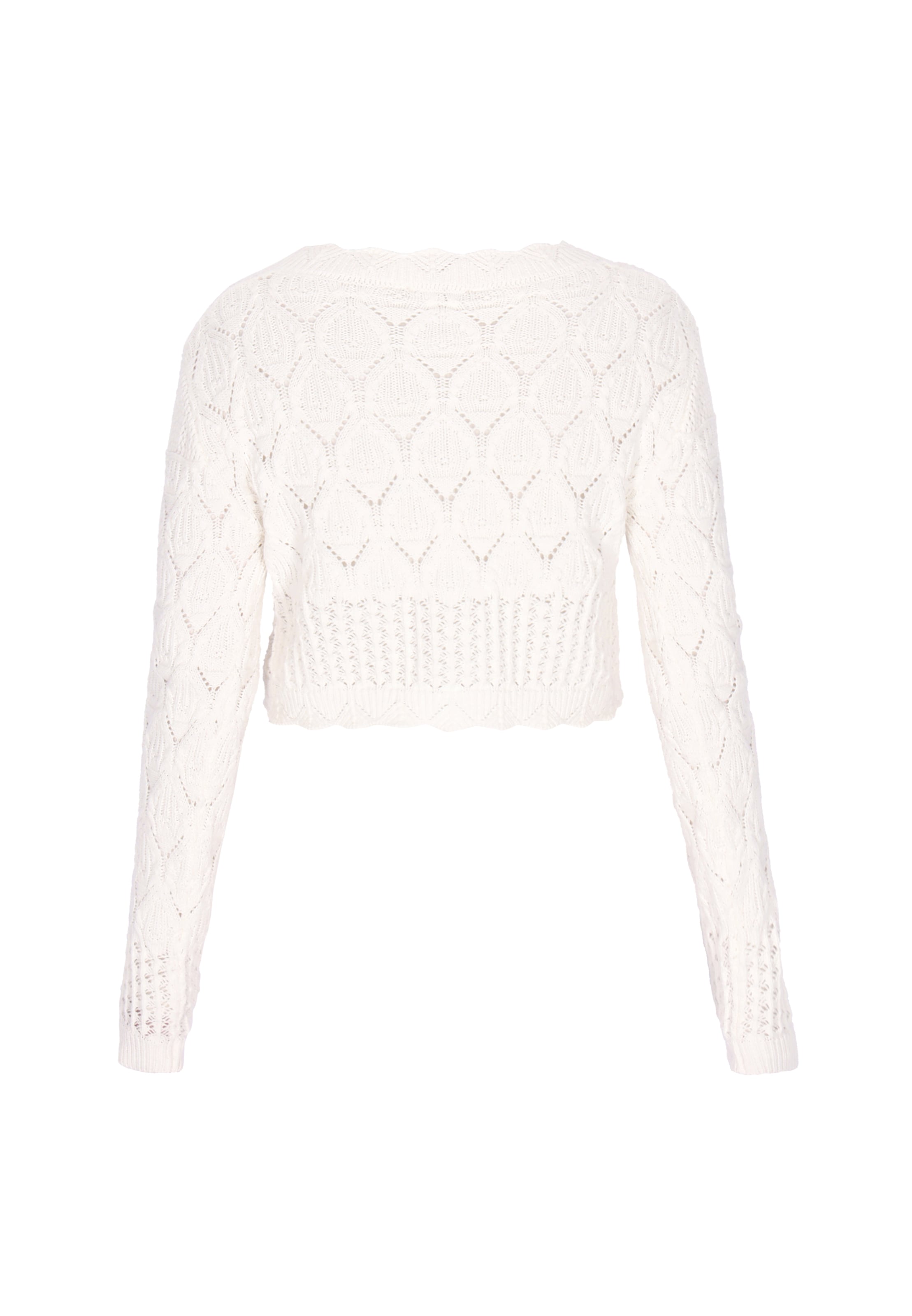 IZIA - Casaco de malha 'Festival' em branco