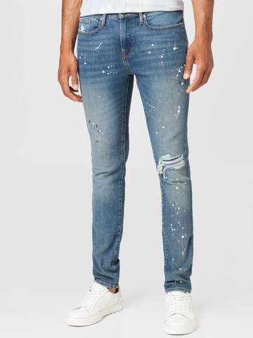 Slimfit Jeans 'HOMME' de la FRAME pe albastru: față