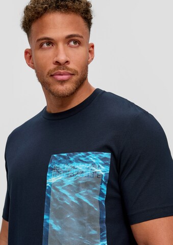 s.Oliver Men Tall Sizes Shirt in Blue