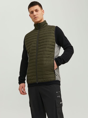 JACK & JONES Vest, värv roheline: eest vaates