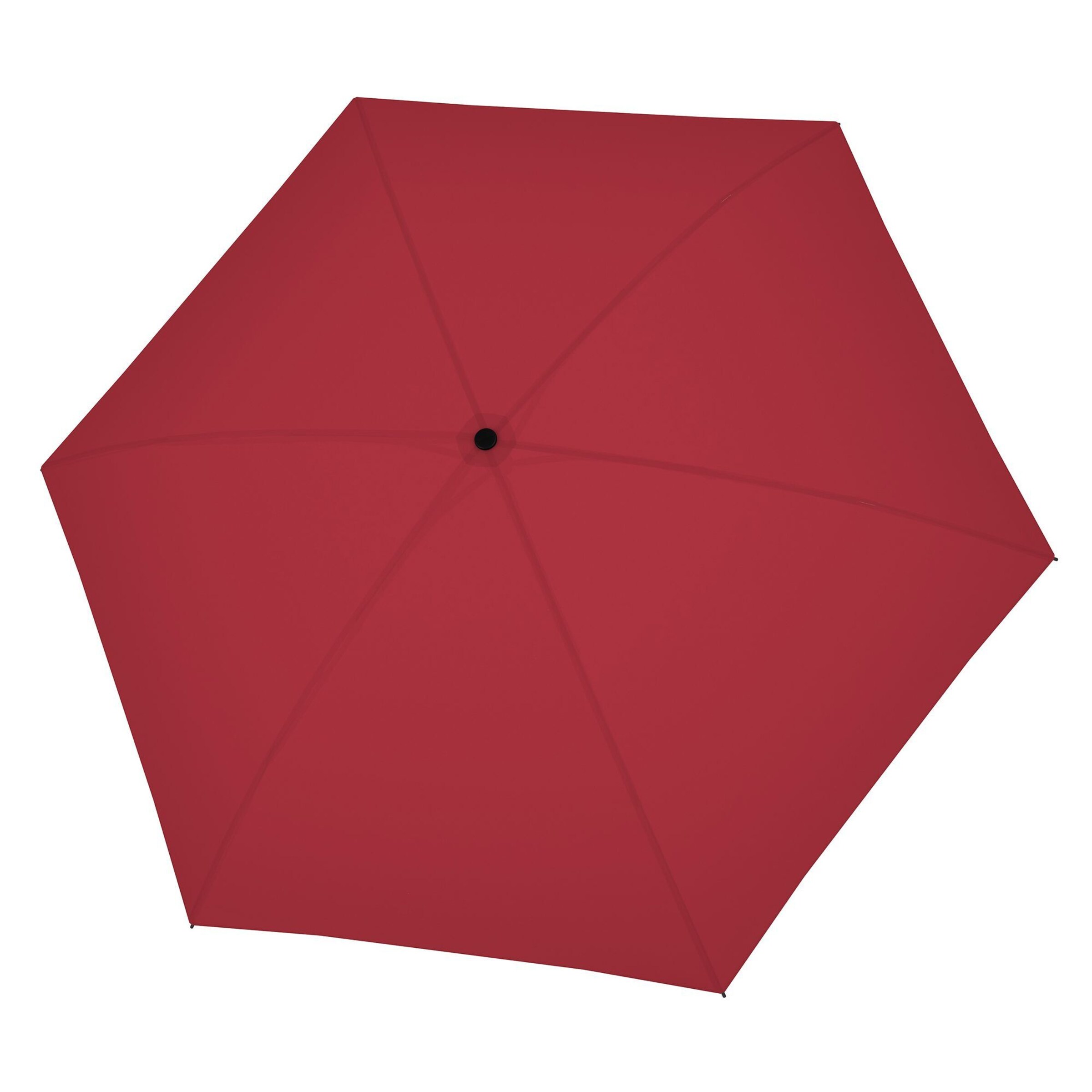 Doppler Paraplu 'Fiber Micro Flat ' in Rood: voorkant