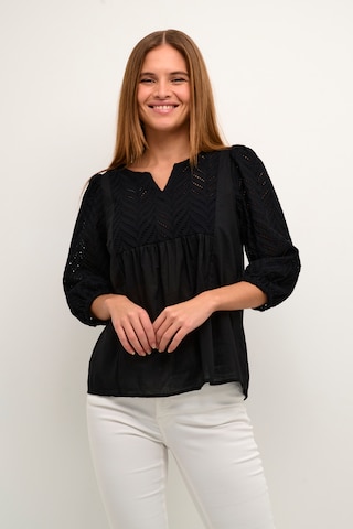 CULTURE Blouse 'Toril' in Zwart: voorkant