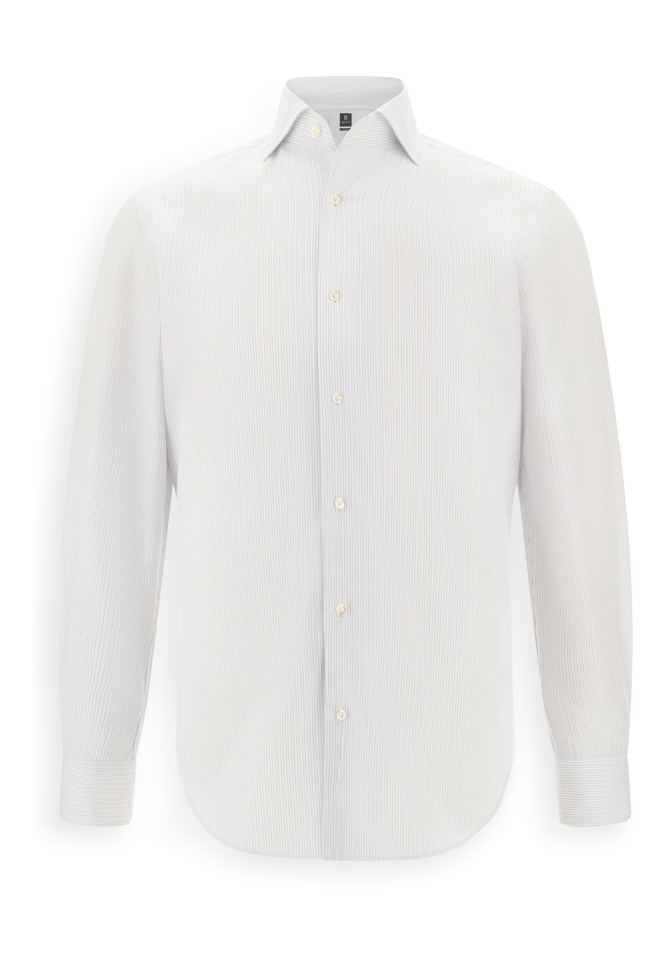 Coupe regular Chemise Boggi Milano en blanc : devant